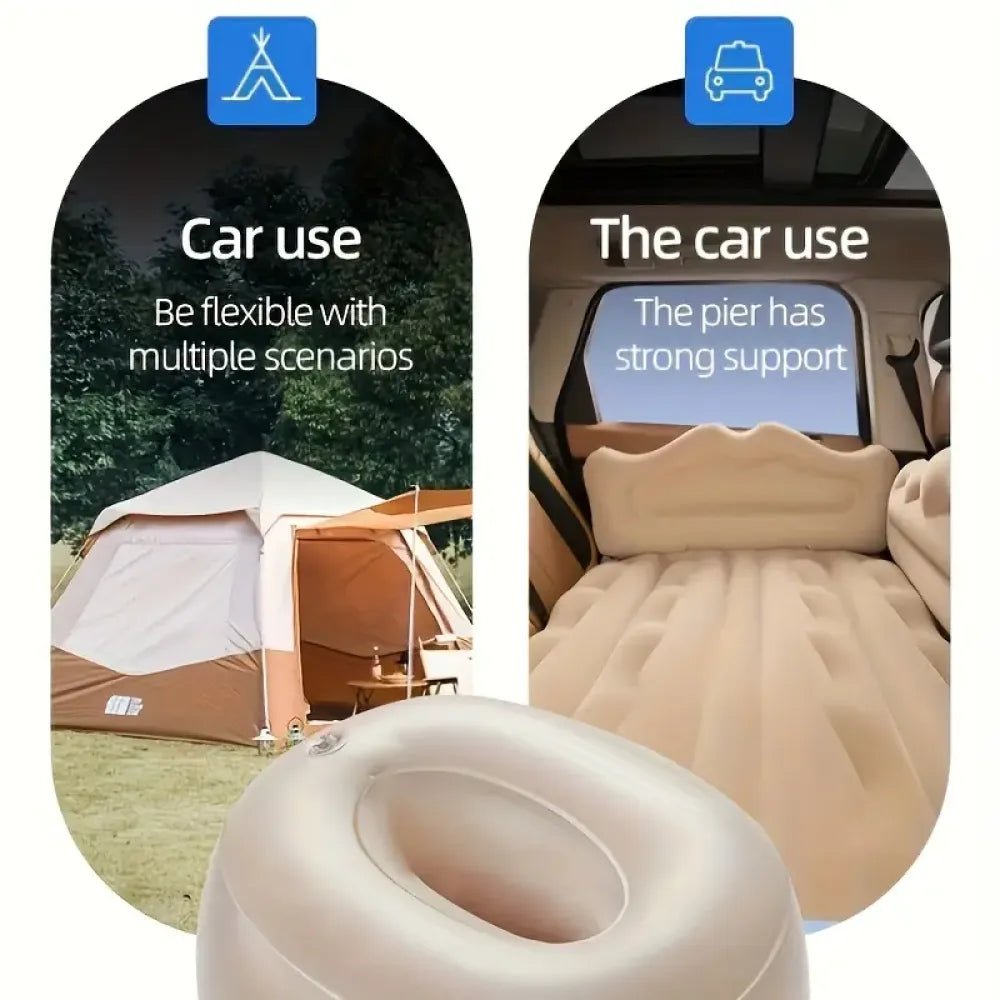 Inflatable car travel bed - car and bike accessories