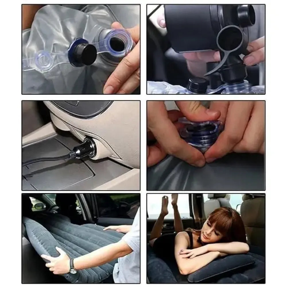 Inflatable car travel bed - car and bike accessories