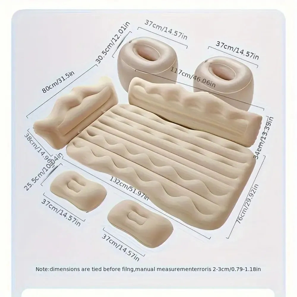 Inflatable car travel bed - car and bike accessories