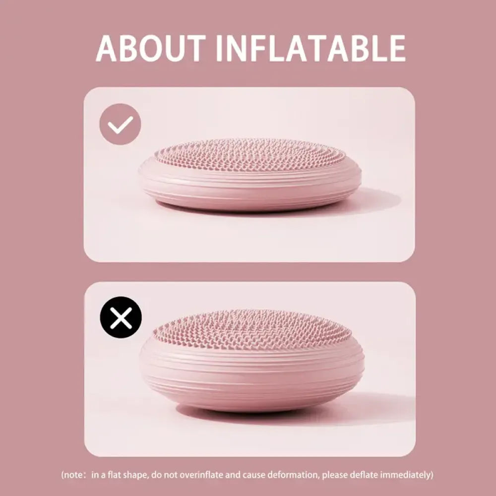 Inflatable core balance pads