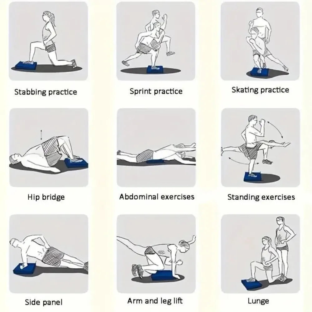 Inflatable core balance pads