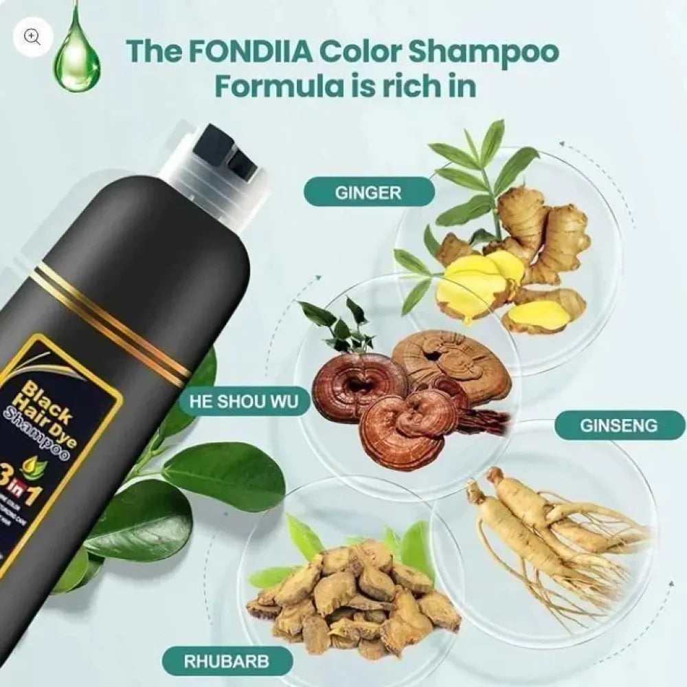 Instant herbal hair dye