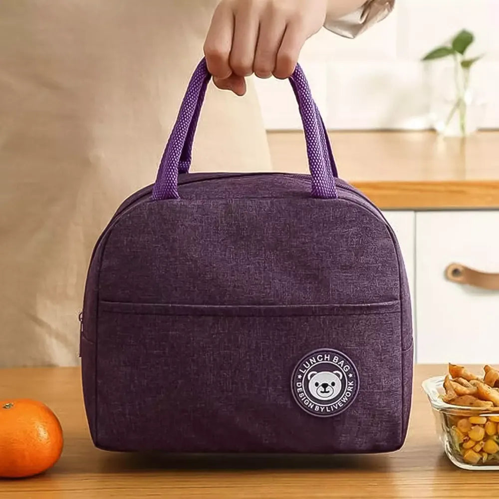 Insulated lunch bag with pockets - home & kitchen