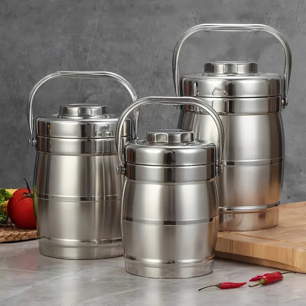 Insulated stainless steel lunch box - kitchen tool
