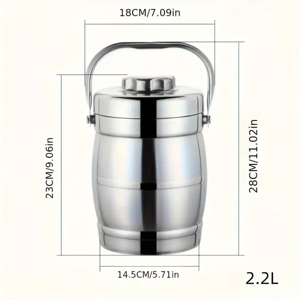 Insulated stainless steel lunch box - kitchen tool