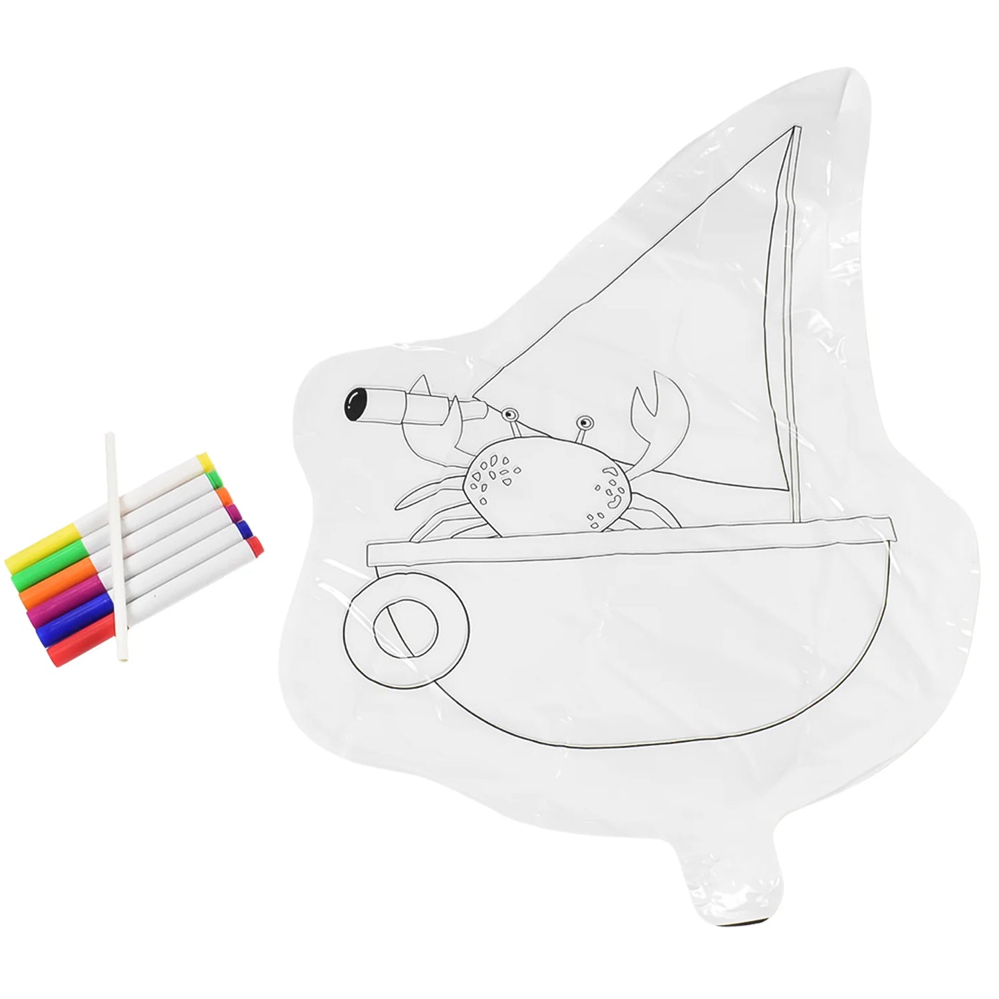 Color Your Own Inflatable Sea Animals
