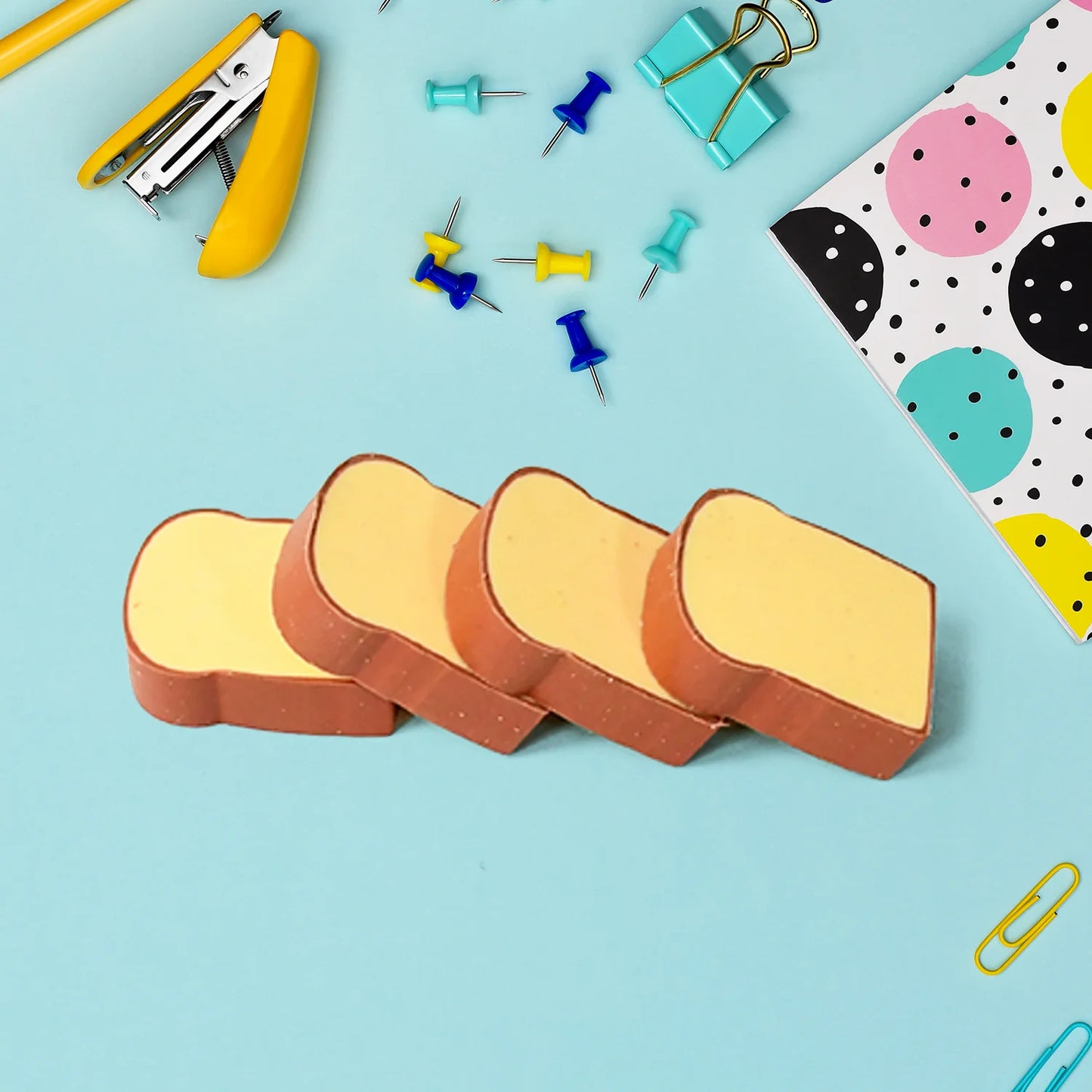 Fun Toast Bread Erasers