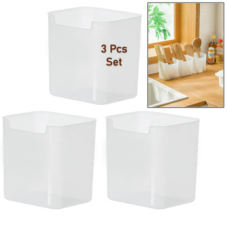Clear Plastic Organizer Set