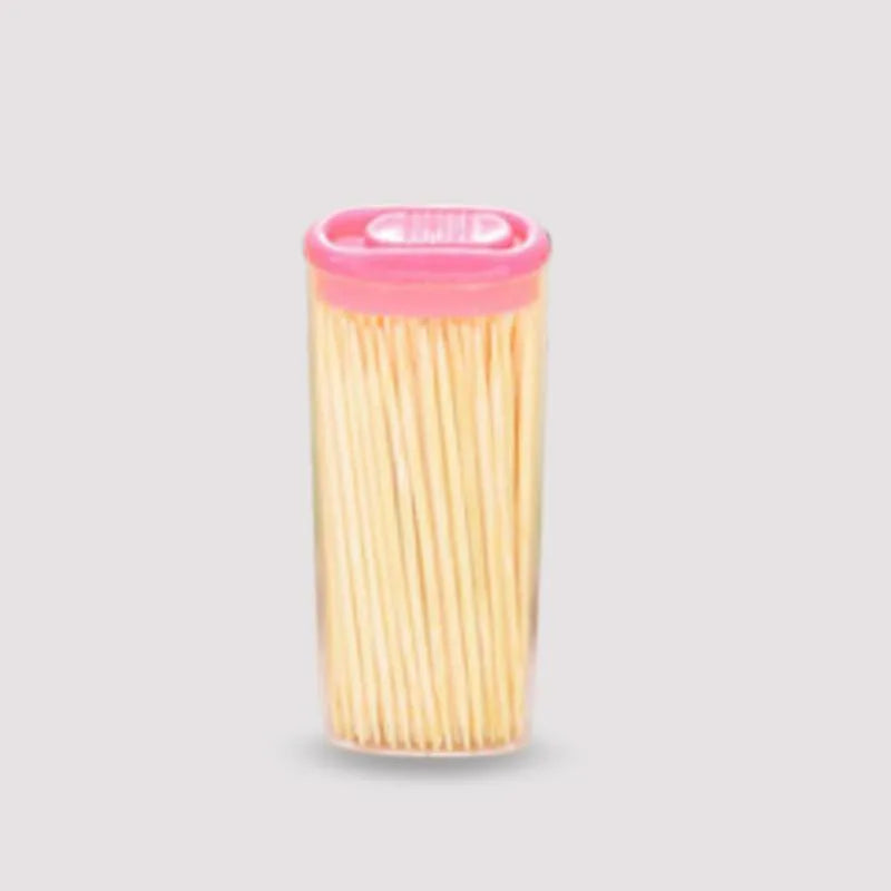 Eco-Friendly Bamboo Toothpicks with Dispenser