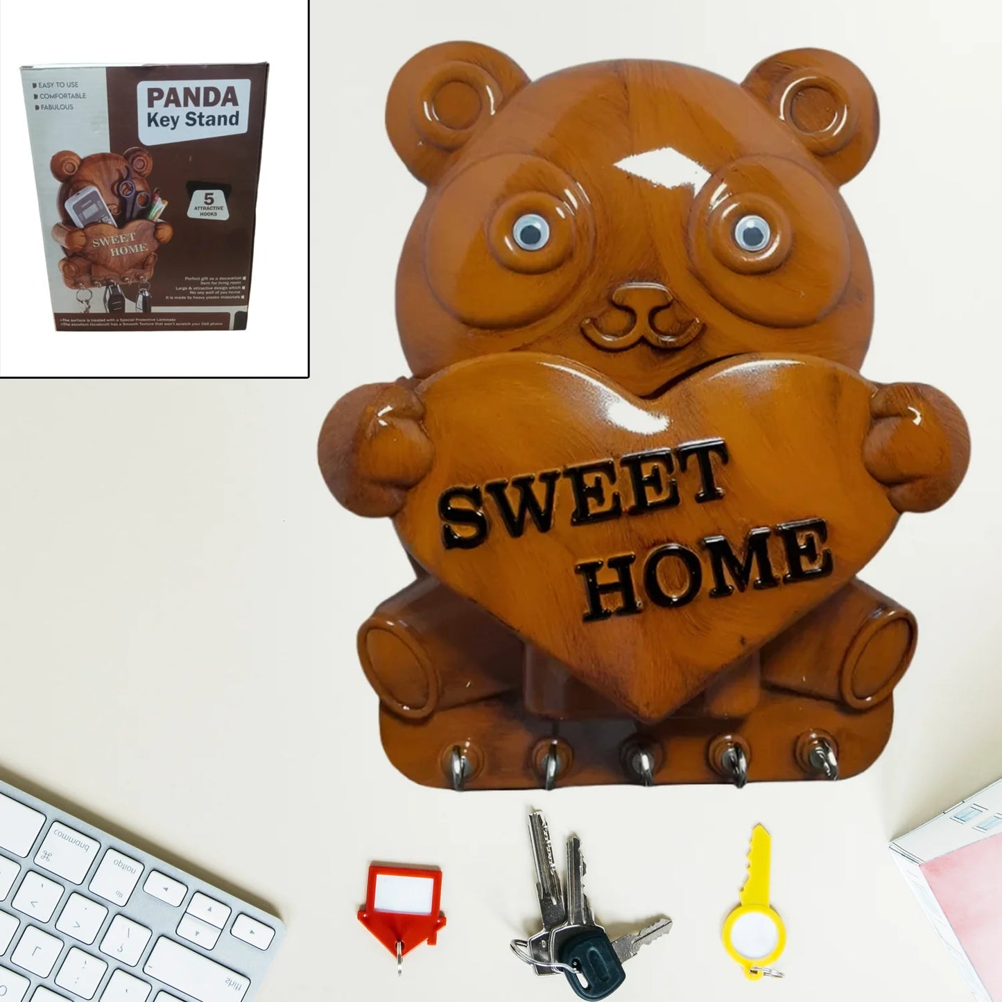 Cute Panda Key Holder