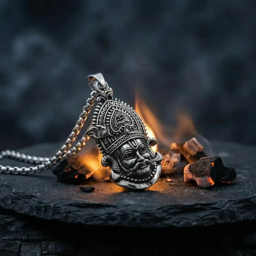 Khatu shyam maharaj pendant with chain
