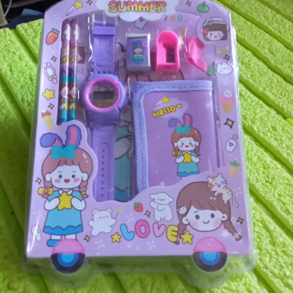 Kids 7-in-1 stationery set - office