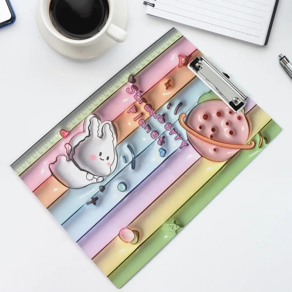 Kids cartoon clipboard pad - office