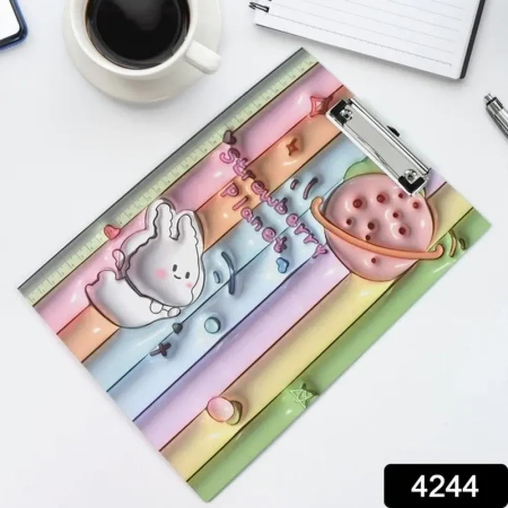 Kids cartoon clipboard pad - office