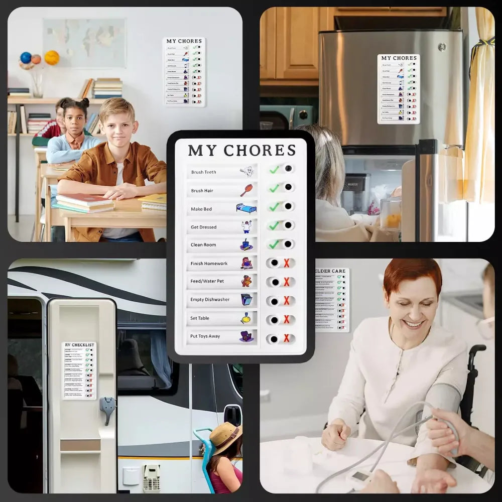 Kids’ chore planning board - toys