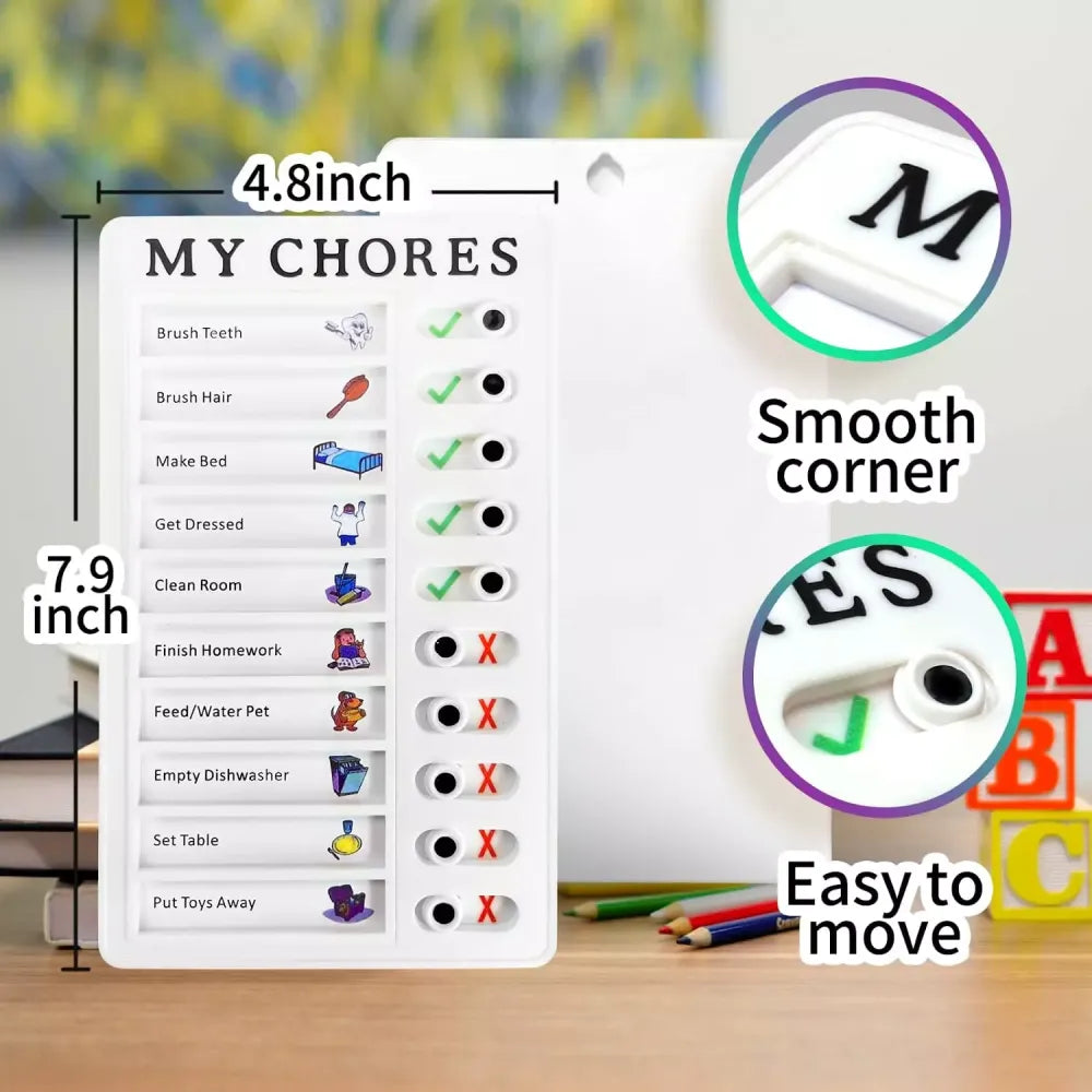 Kids’ chore planning board - toys