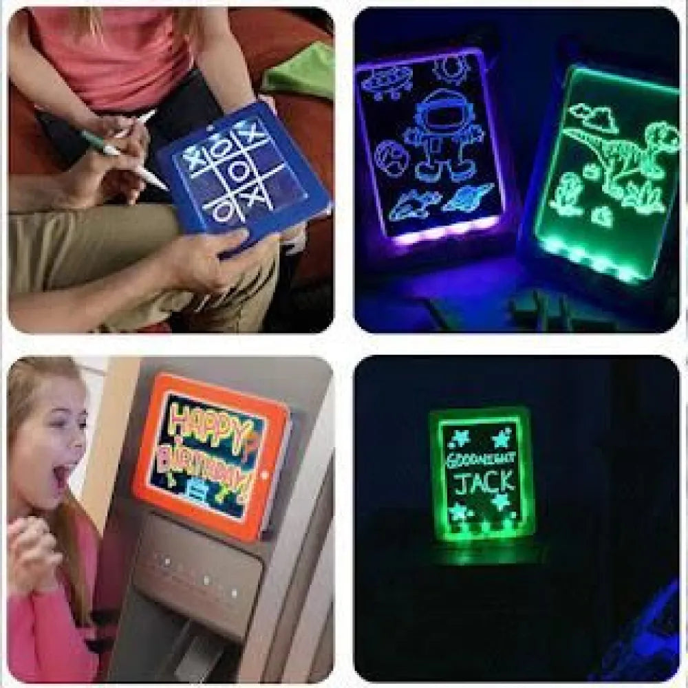 Illuminated drawing tablet.