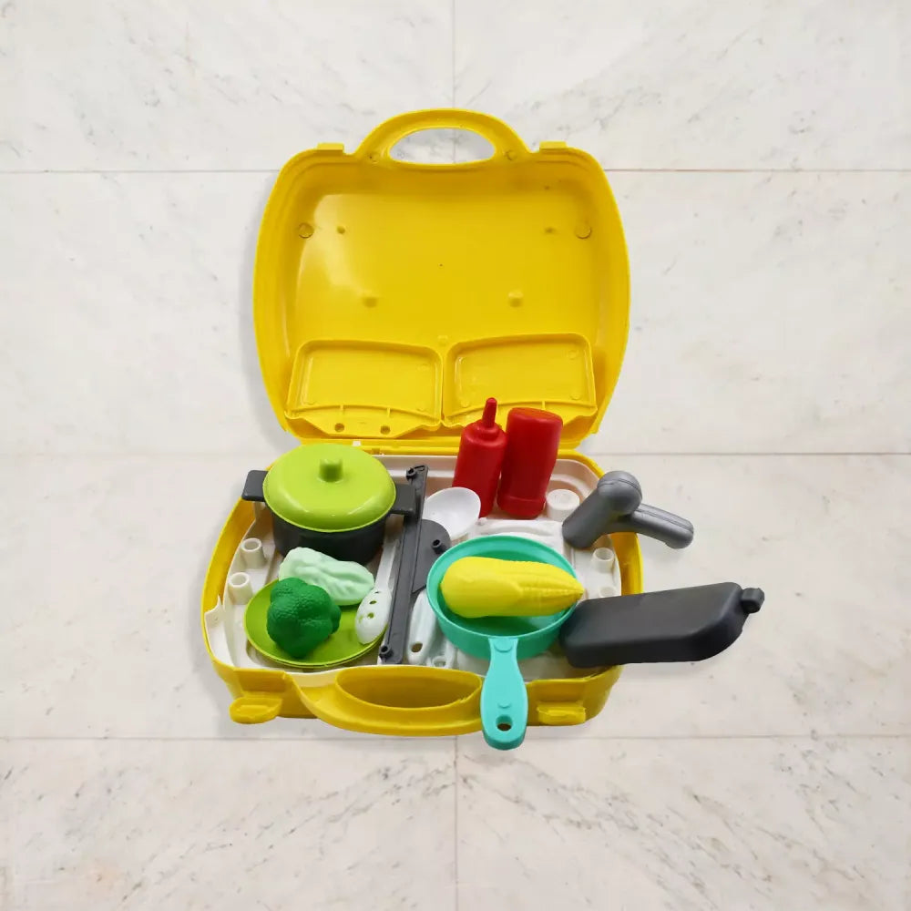 Kids plastic cooking playset - toys