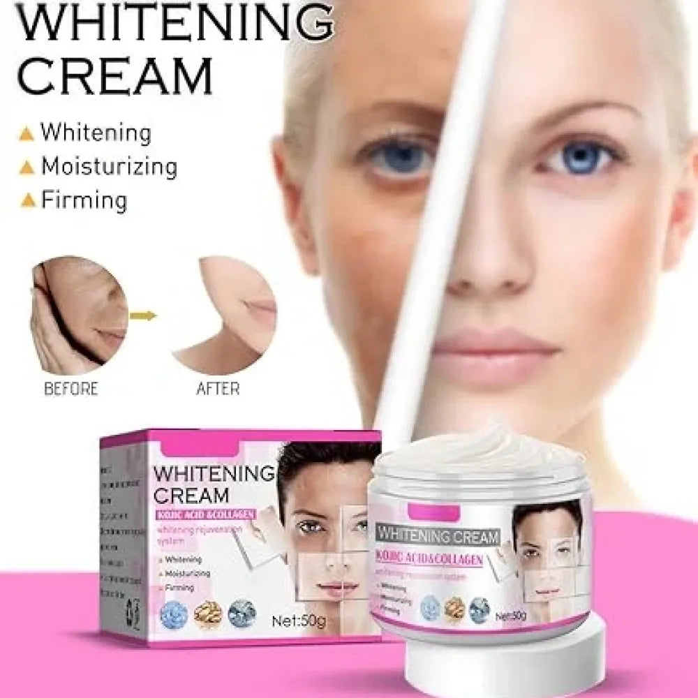 Cassidy kojic acid & collagen brightening cream 60g | moisturizer for dark spots even tone