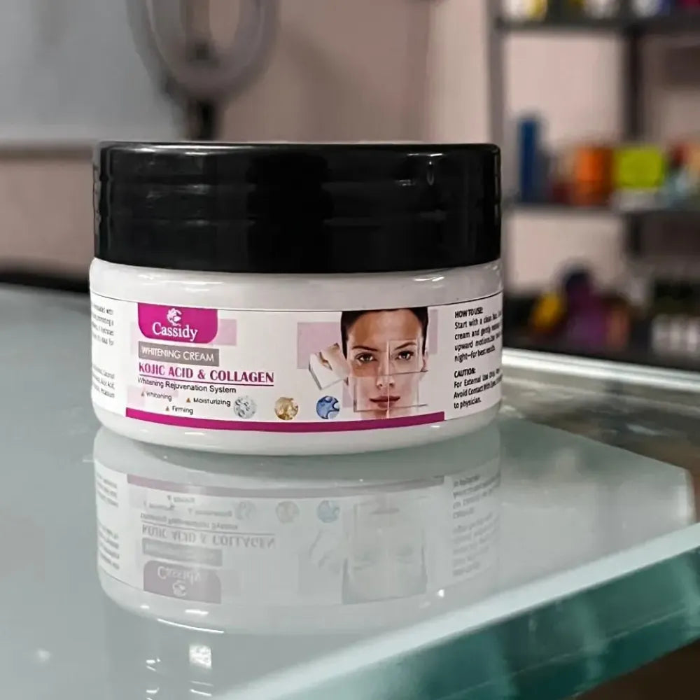 Cassidy kojic acid & collagen brightening cream 60g | moisturizer for dark spots even tone