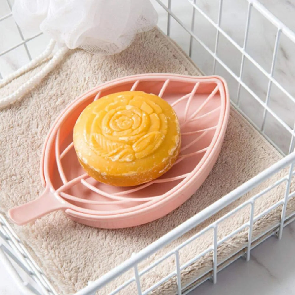 Leaf shape rustproof soap holder - home & kitchen