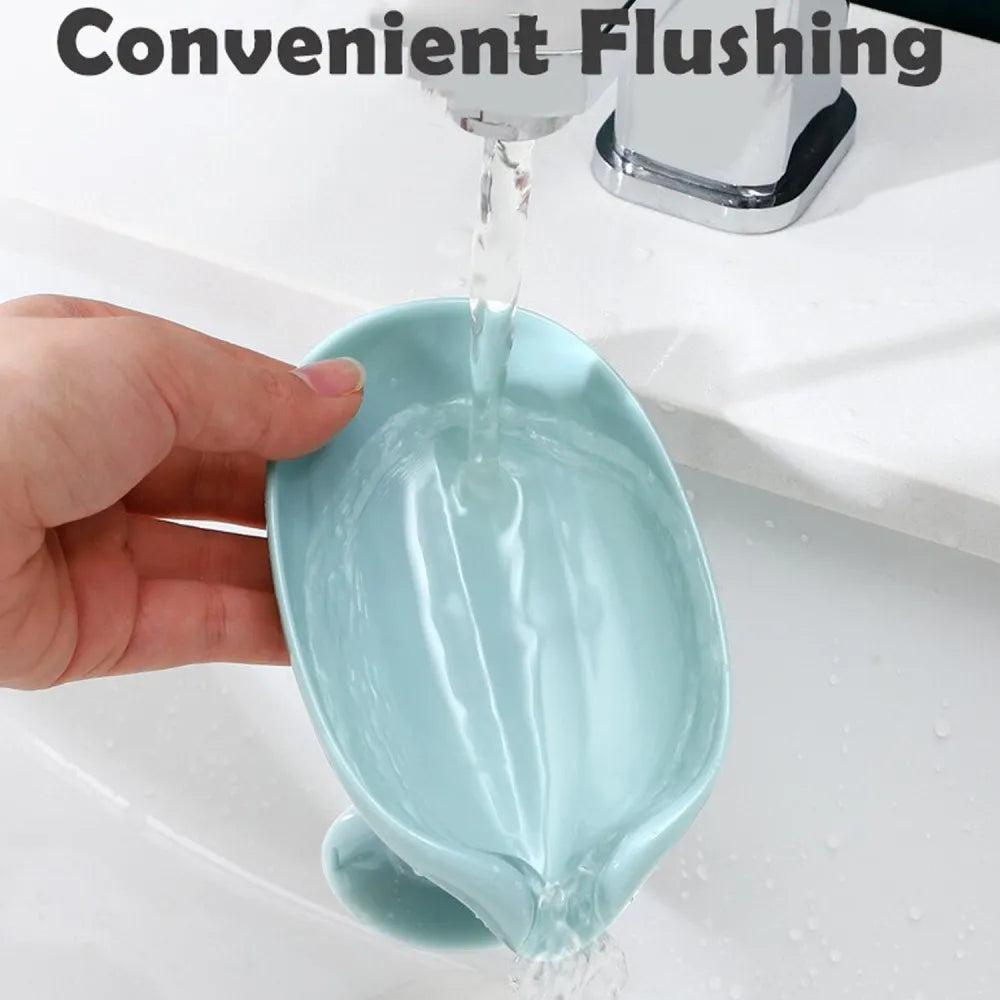 Leaf shape soap holder - home & kitchen