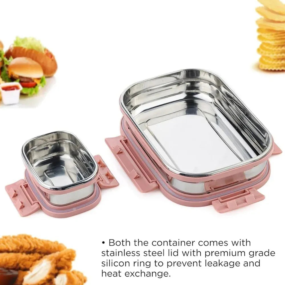 Leak-proof stainless steel lunch box - home & kitchen