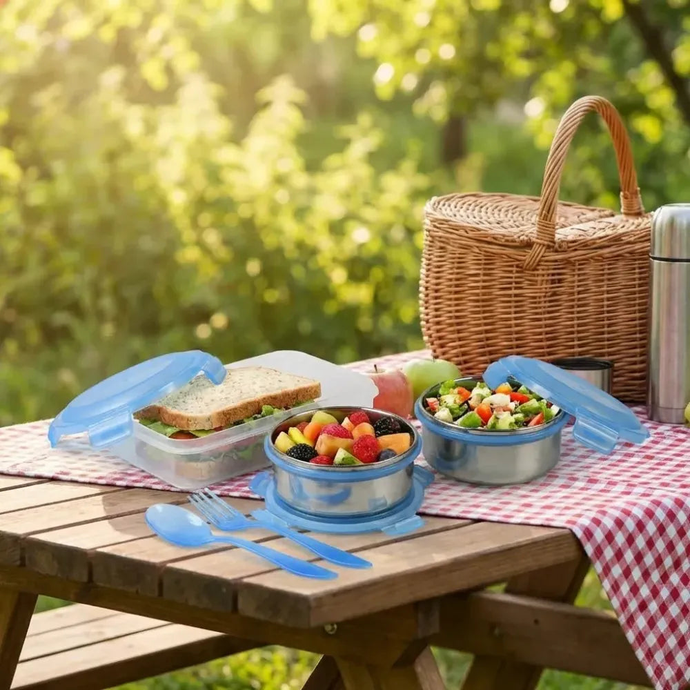 Leak-proof stainless steel lunch box - home & kitchen