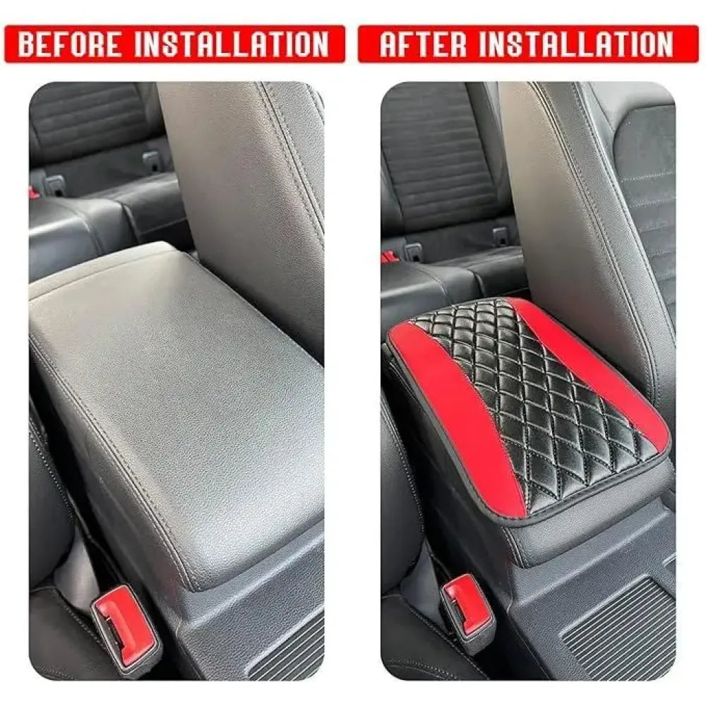 Leather car armrest cover pad