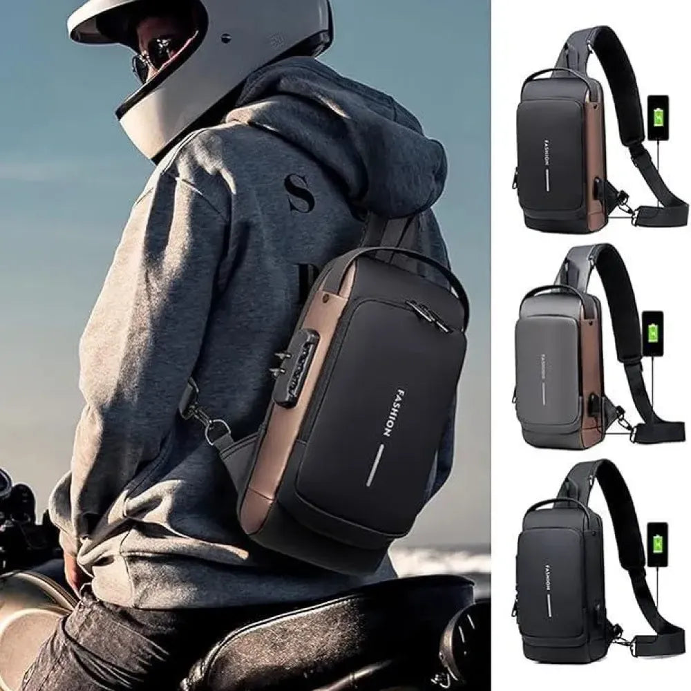 Leather sling bag