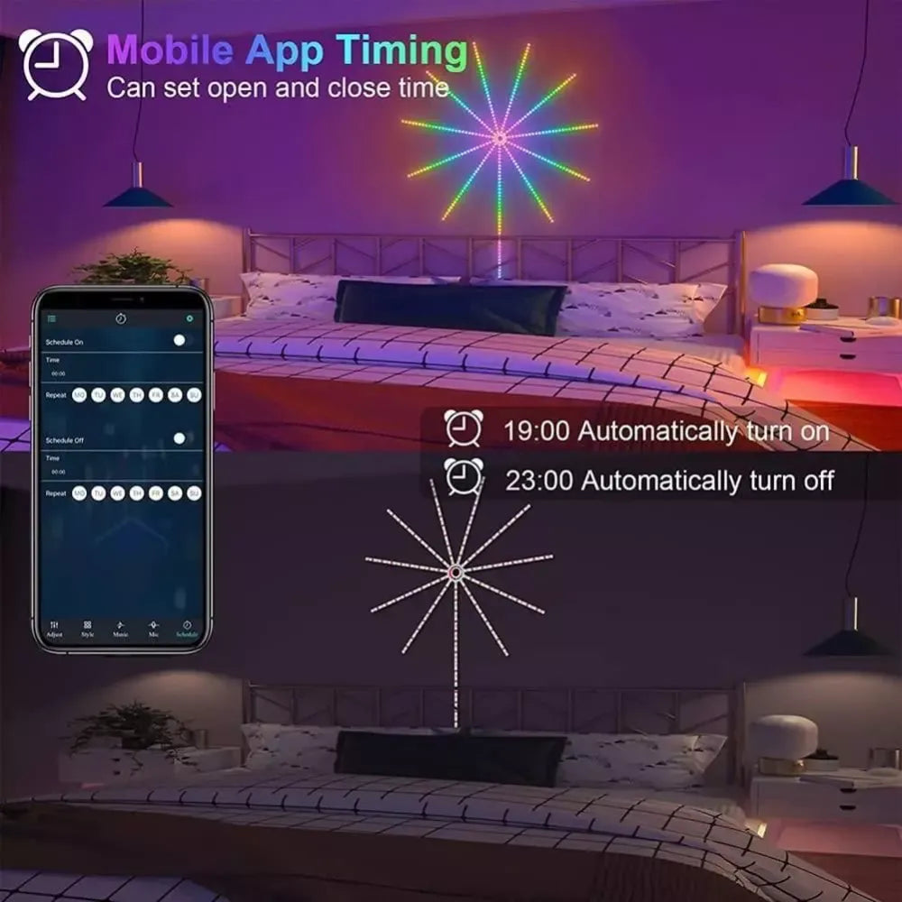 Led fireworks light - home essentials