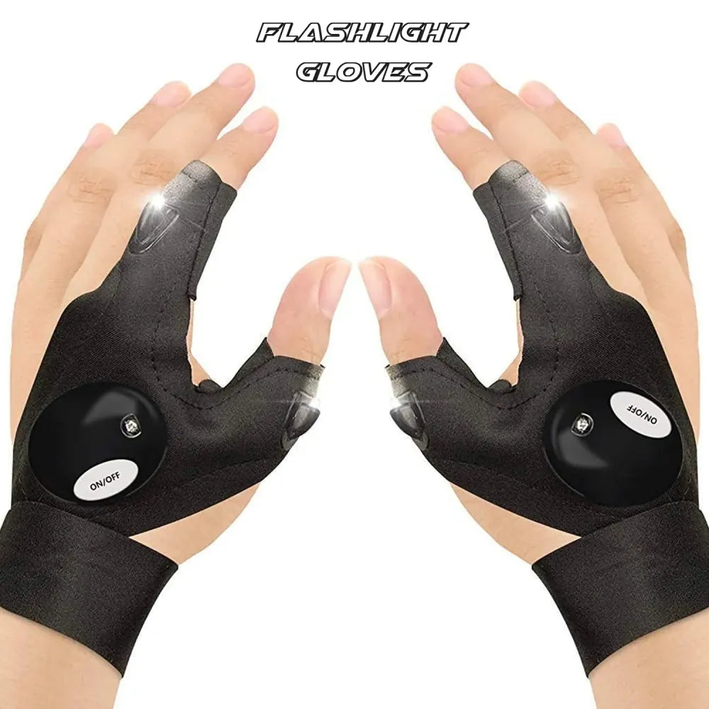 Led flashlight work gloves - home improvement