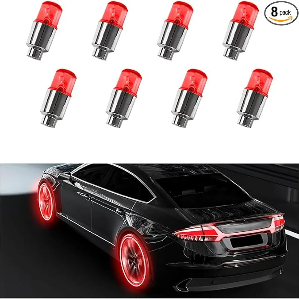 Led valve cap lights - automotive