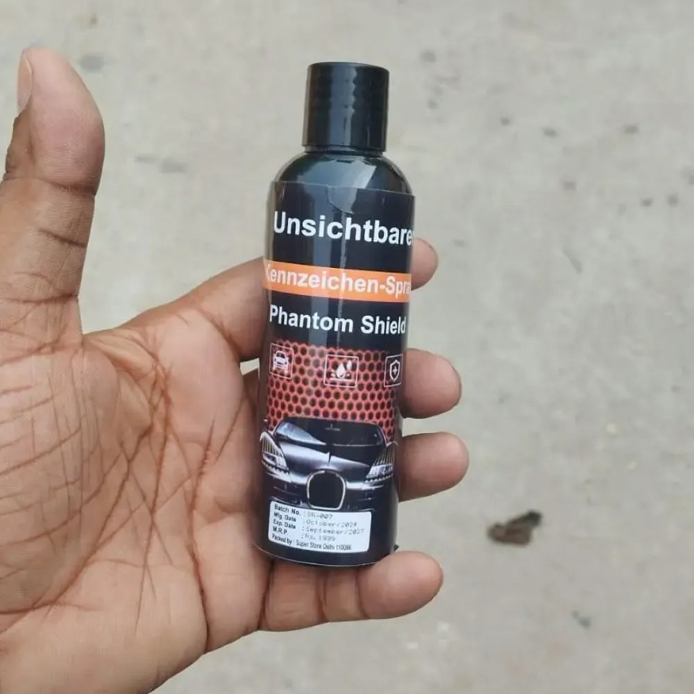 License plate privacy spray - car and bike accessories