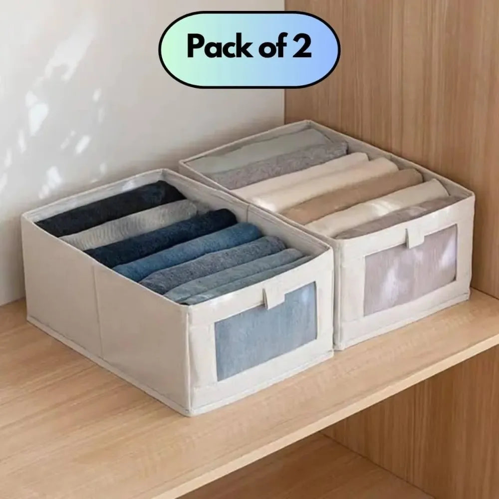 Linen storage box – pack of 2