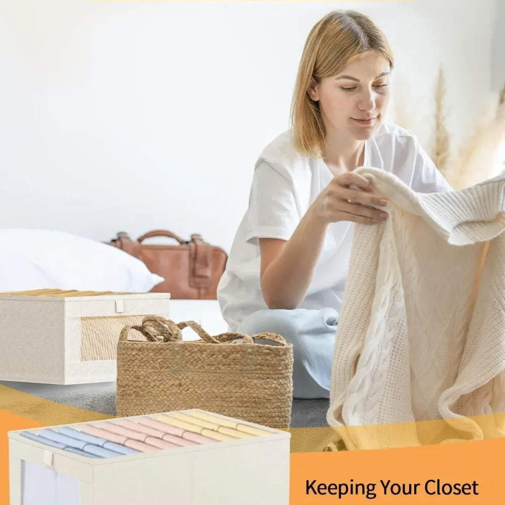 Linen storage box – pack of 2