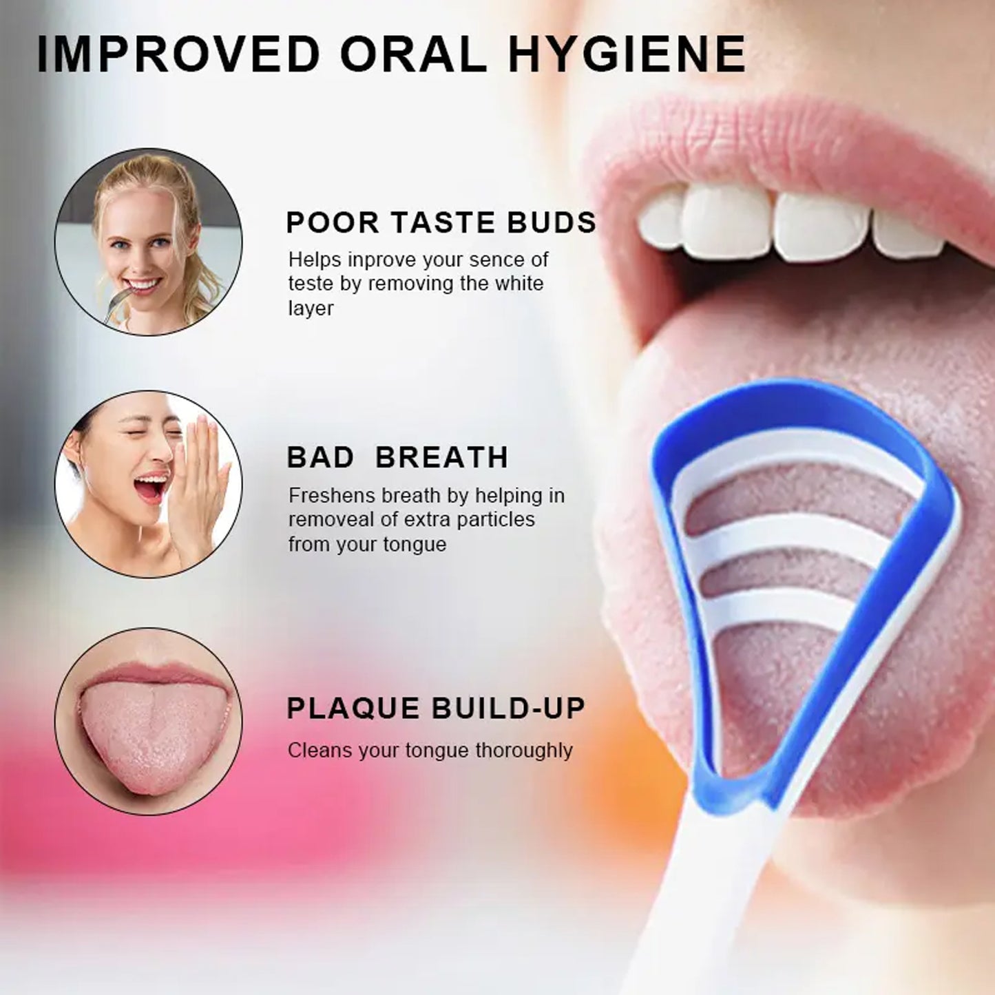 Tongue Cleaner And Scraper (1 Pc Mix Color)