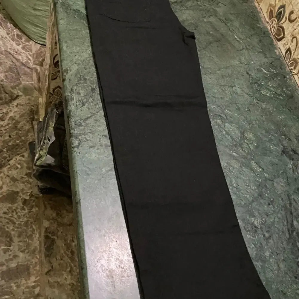 Loose fit black jeans – men