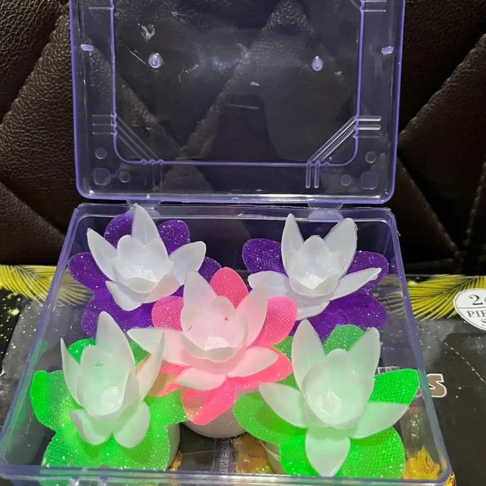 Lotus flower tealight candles - home improvement