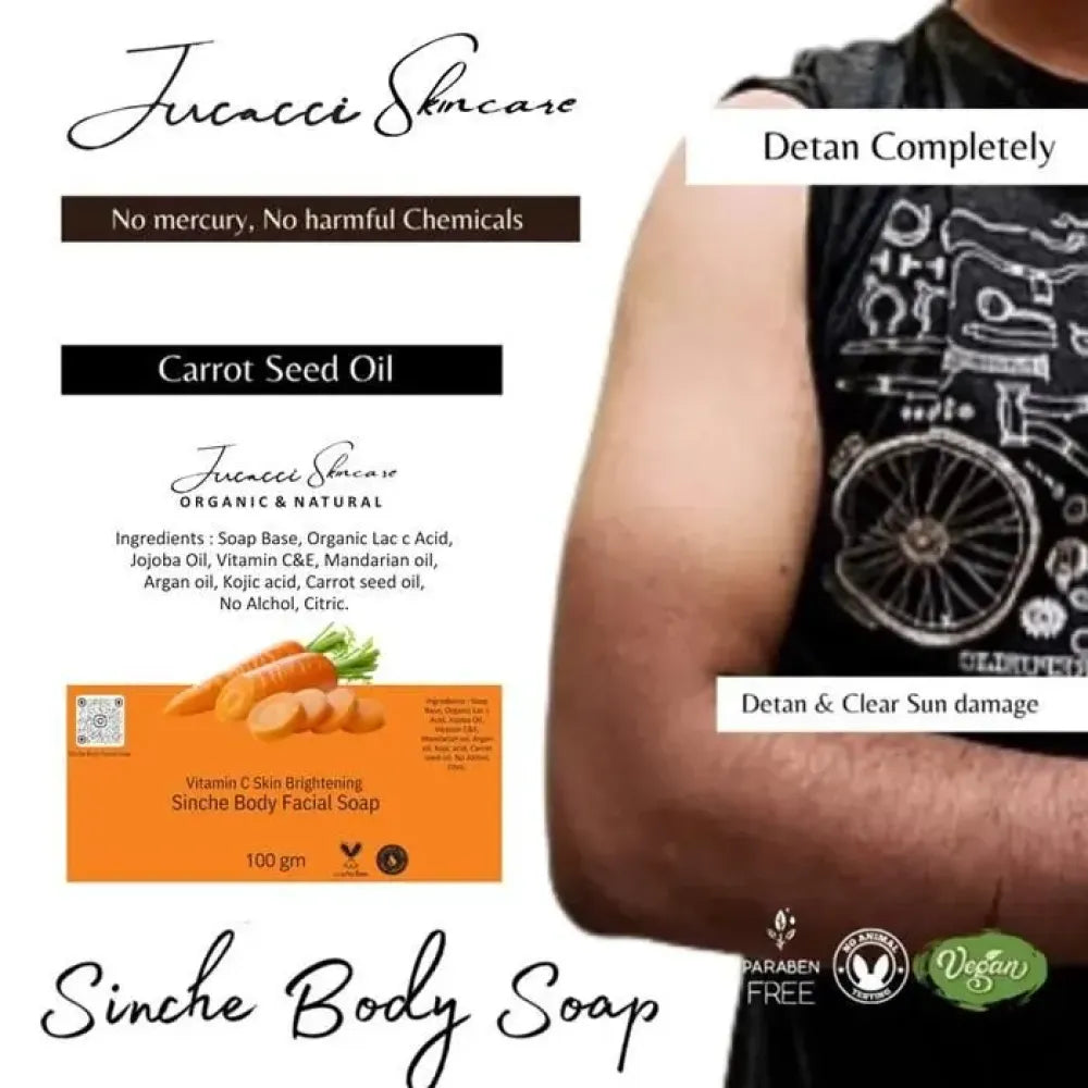 Lucacci carrot whitening soap 100g
