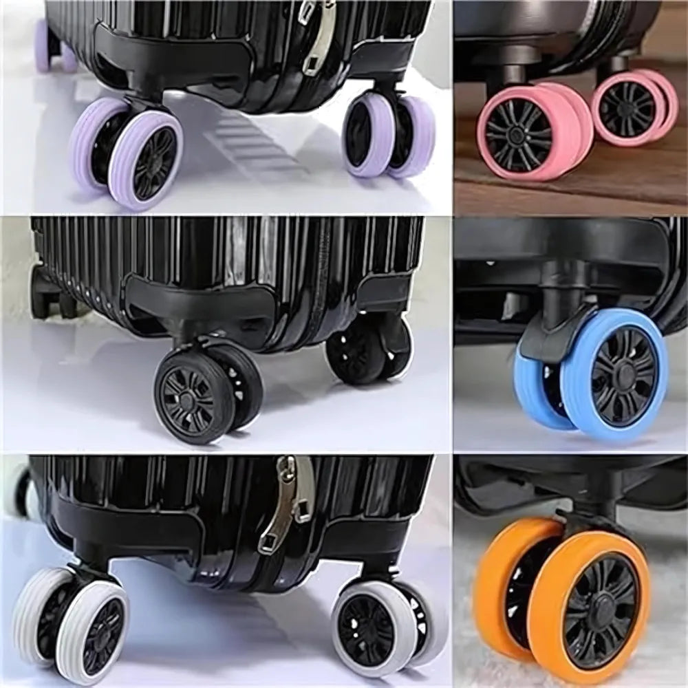 Luggage wheel protection cover (pack of 4)