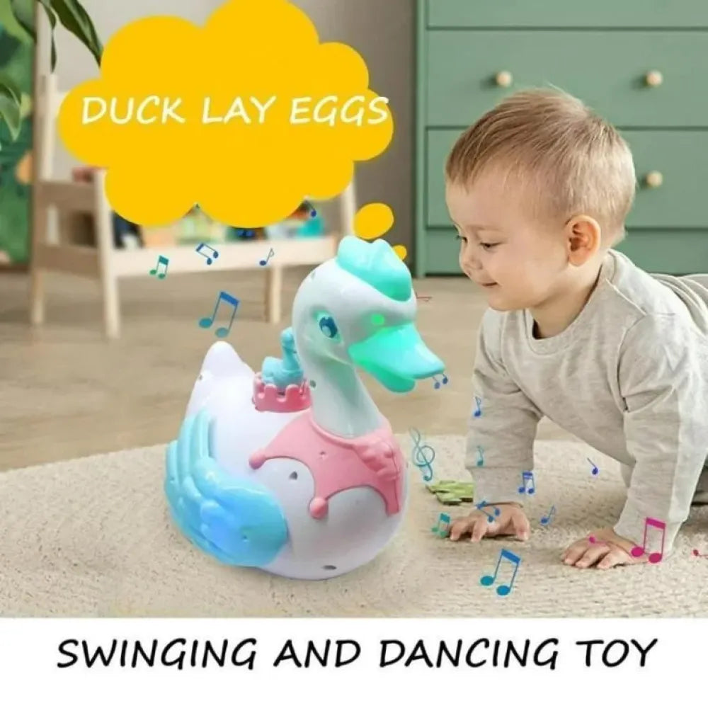 Magic egg-laying swan toy