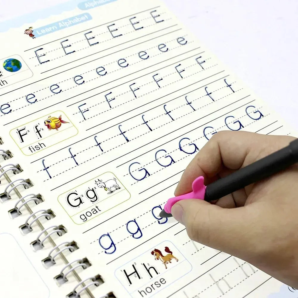 Magic reusable writing copybook - office
