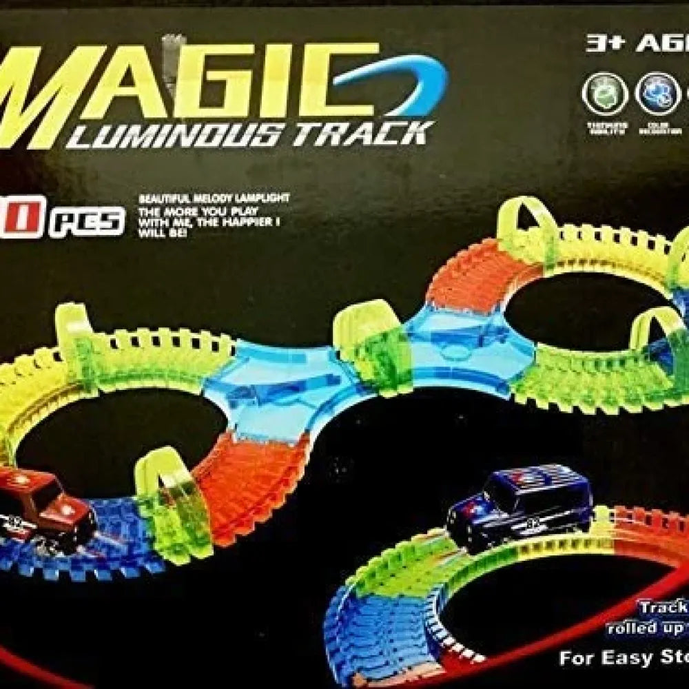 Magic tracks toy – led racetrack for kids