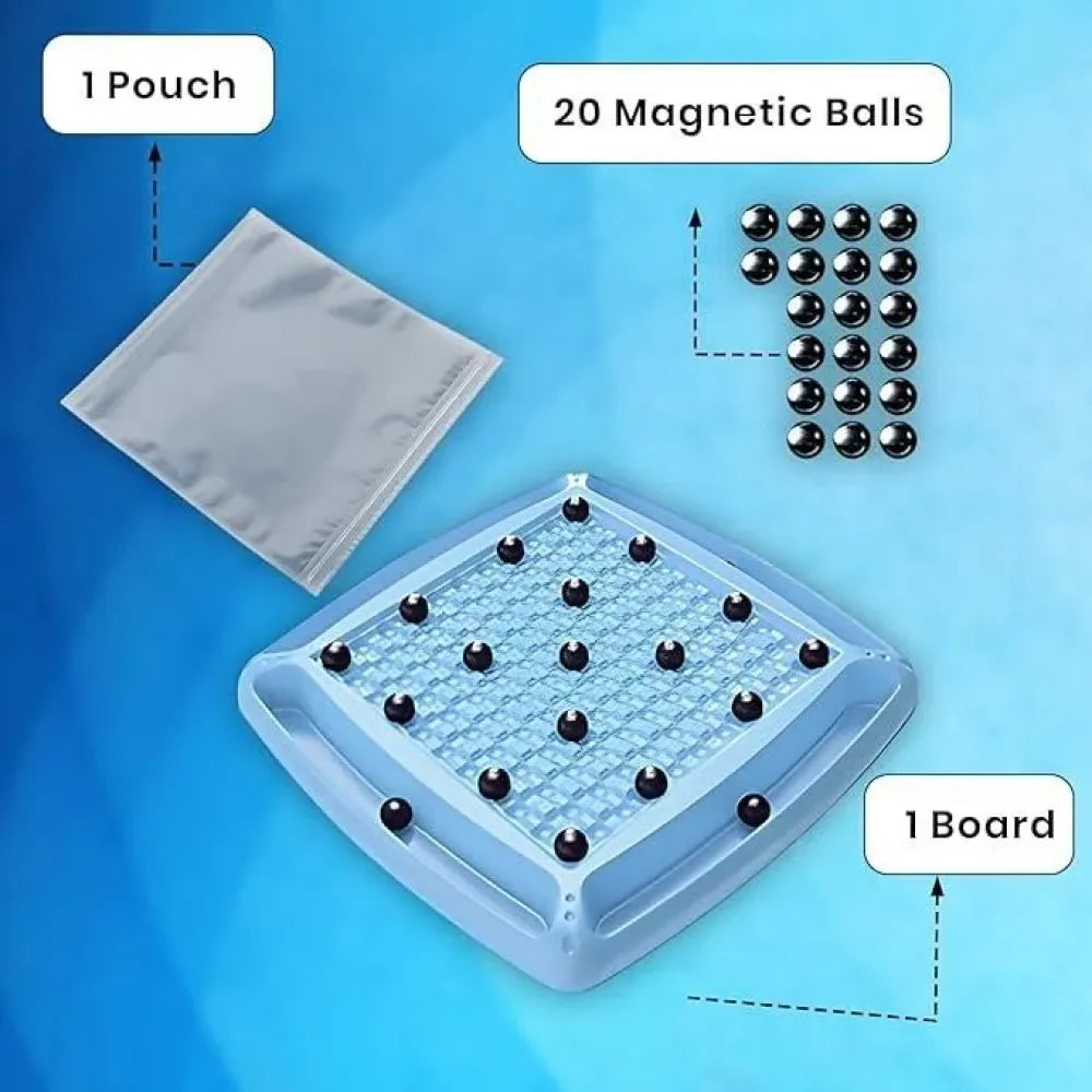 Magnetic battle chess game