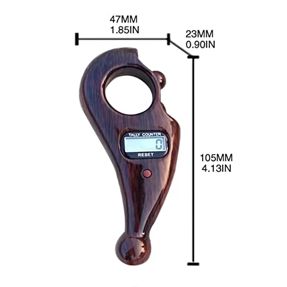 Manual finger rotating digital tally number counting machine