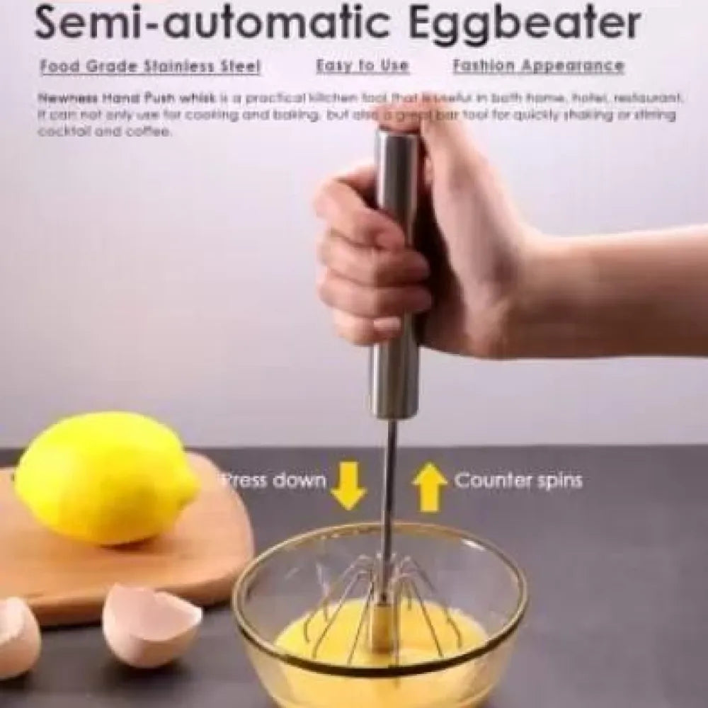 Manual kitchen hand whisk mixer