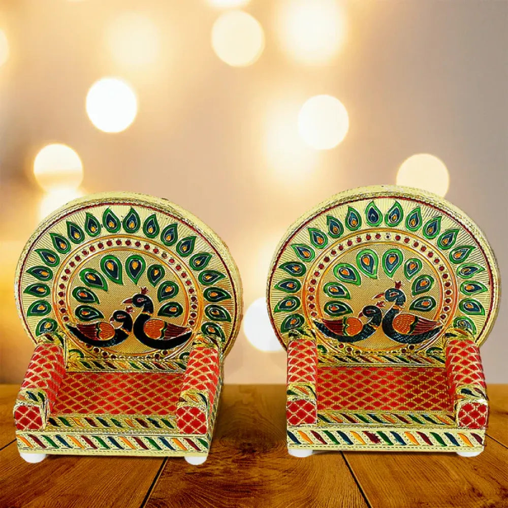 Meenakari pooja singhasan - home improvement