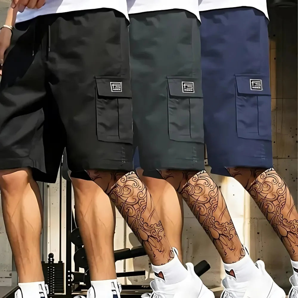 Men’s casual cargo shorts (pack of 3)