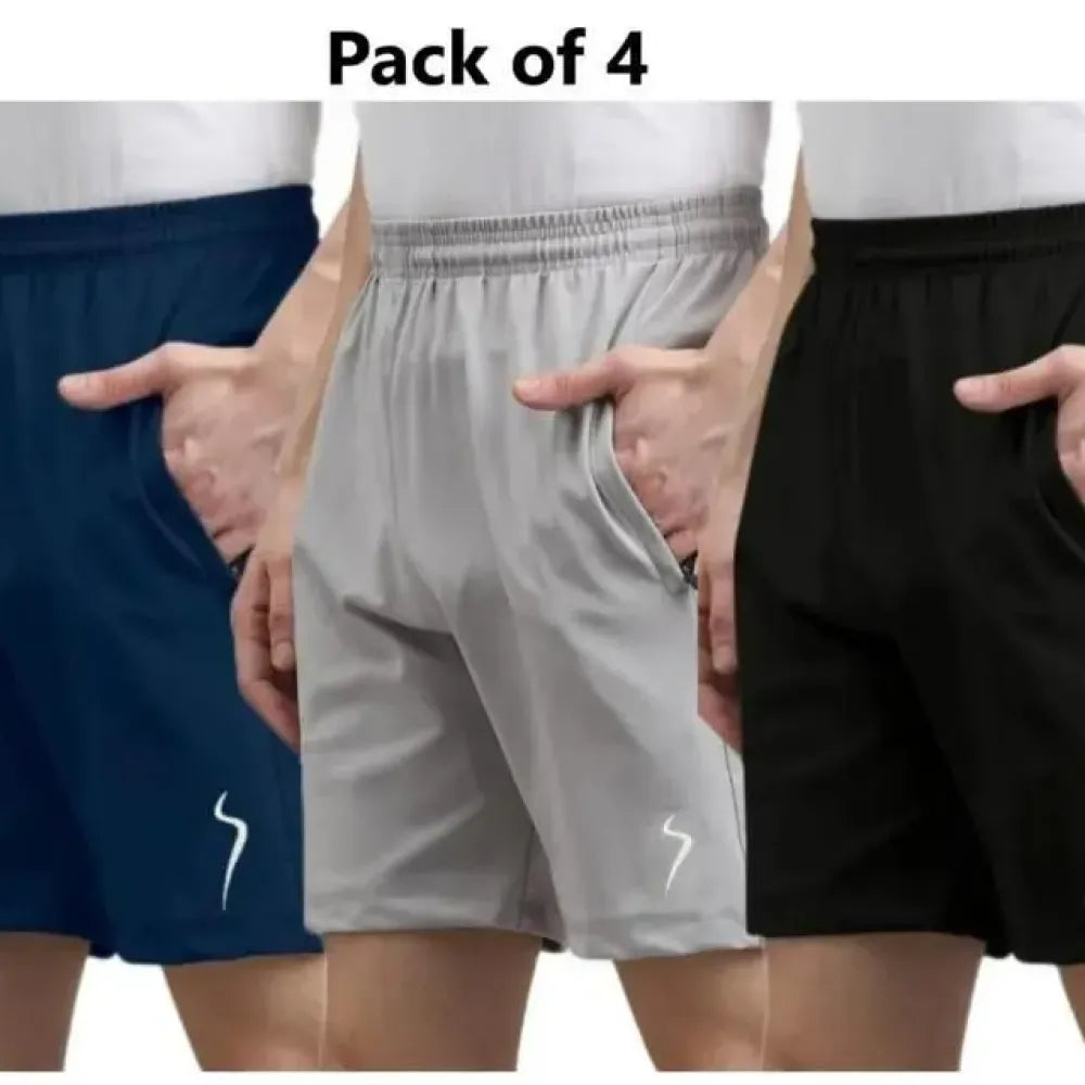 Men’s cotton polyester shorts – pack of 4
